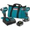 Makita LXT 18 volt Cordless 2 tool Drill/Driver and Impact Driver Combo Kit