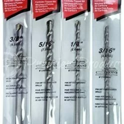 Makita 4 Piece - Concrete Drill Bit Set for Hammer Drills - Precise Drilling for Light Masonry