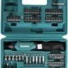 Makita DF001DW 3.6V Lithium-Ion 1/4" Hex Screwdriver Kit, Teal, 3.6V
