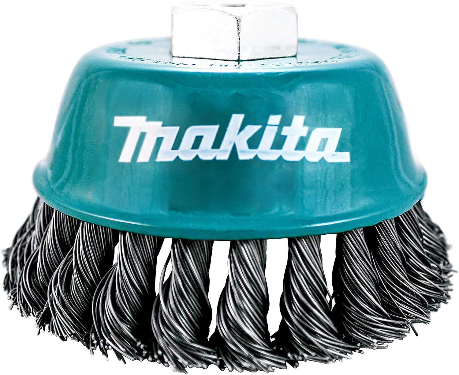 Makita 1 Piece - 4 Inch Knotted Wire Cup Brush For Grinders - Heavy-Duty Conditioning For Metal - 4" x 5/8-Inch | 11 UNC 1 Makita 1 Piece - 4 Inch Knotted Wire Cup Brush For Grinders - Heavy-Duty Conditioning For Metal - 4" x 5/8-Inch | 11 UNC