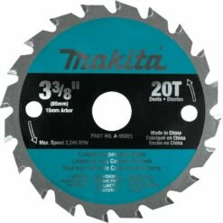Makita A-95021 3-3/8" 20T Carbide-Tipped Circular Saw Blade, General Purpose