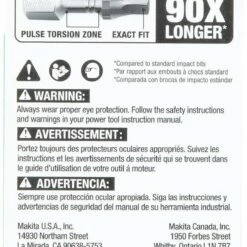 Makita E-00795 Impact XPS #1 Square 2" Power Bit, 3/pk 8 Makita E-00795 Impact XPS #1 Square 2" Power Bit, 3/pk -Deals Makita Tools Store 71HacUg6ML. AC SL1500