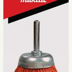 Makita 1 Piece - 2 Inch Nylon Cup Brush For Drills - Light-Duty Conditioning For All Applications - 80 Grit