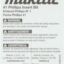 Makita A-96453 Impactx 1 Phillips 1â€³ Insert Bit, 2 Pack -Deals Makita Tools Store 71amV8OSlGL. AC SL1500