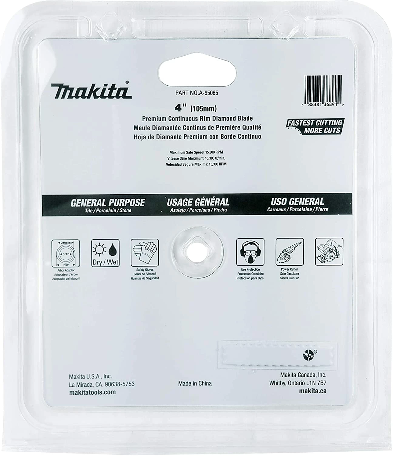 Makita 2 Pack - 4â Continuous Diamond Blades For 4â+ Grinders 3 Makita 2 Pack - 4â Continuous Diamond Blades For 4â+ Grinders - Image 3