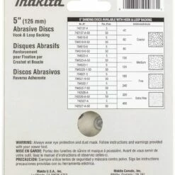 Makita 794523-A 5-Inch 100-Grit Abrasive Disc, 5 per package -Deals Makita Tools Store 71cyUvfr48L. AC SL1500