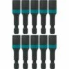 Makita A-97106 Impactx 1/4 X 1-3/4 Magnetic Nut Driver, 10 Pack, Bulk