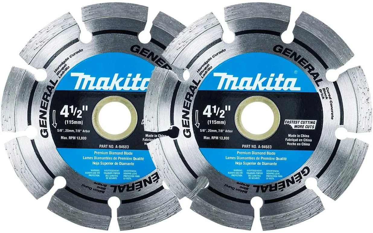 Makita 2 Pack - 4.5â Segmented Rim Diamond Blades For 4.5â+ Grinders 5 Makita 2 Pack - 4.5â Segmented Rim Diamond Blades For 4.5â+ Grinders - Image 5