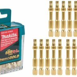 Makita B-60545 Impact Gold T25 Torx 2â³ Power Bit, 15/Pk