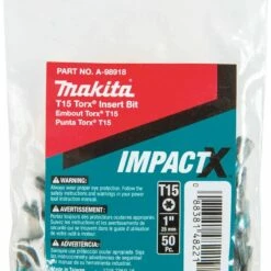 Makita A-96540 Impactx T10 Torx 1â³ Insert Bit, 2 Pack 9 Makita A-96540 Impactx T10 Torx 1â³ Insert Bit, 2 Pack -Deals Makita Tools Store 71sl9Bz5fgL. AC SL1500