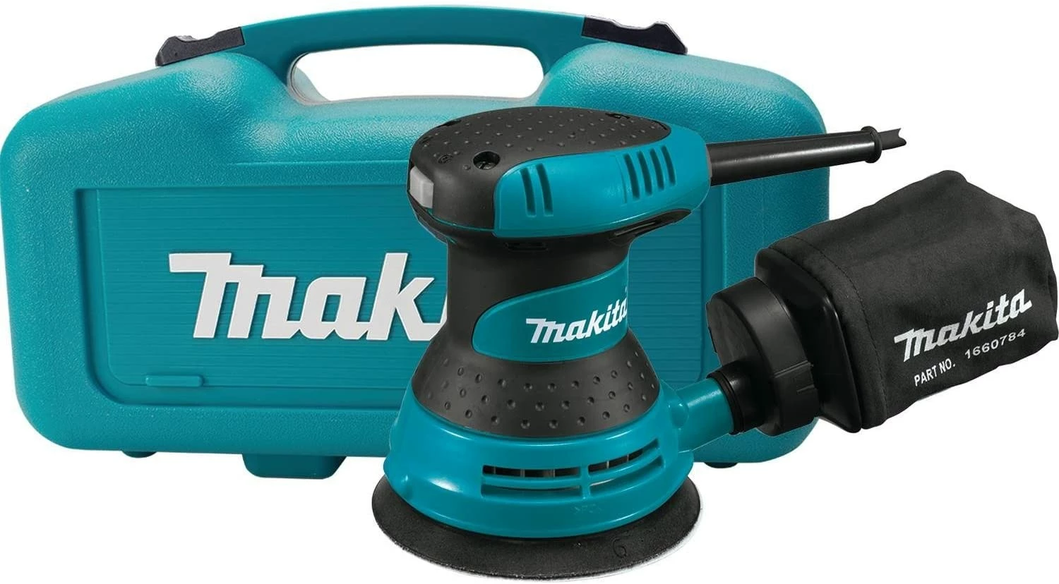 Makita BO5030K 5" Random Orbit Sander, with Tool Case, Teal 1 Makita BO5030K 5" Random Orbit Sander, with Tool Case, Teal