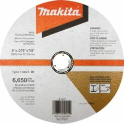 Makita B-12675-10 9" x .075" x 7/8" INOX Thin Cut-Off Wheel, 60 Grit, 10/Pk -Deals Makita Tools Store 813yBMpMEhL. AC SL1500