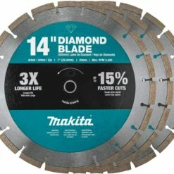Makita B-69646 14" Diamond Blade, Segmented, General Purpose, Contractor 3/Pk
