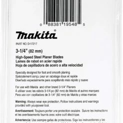 Makita 2 Piece - 3.25" HSS Planer Blades For 3.25" Planers - Fast Cutting For Hard Wood -Deals Makita Tools Store 81DkLR3iZyL. AC SL1500