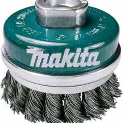 Makita 1 Piece - Banded Knotted Wire Cup Brush For Grinders - Ultra Heavy-Duty Conditioning For Metal - 2.5" x 5/8-Inch | 11 UNC