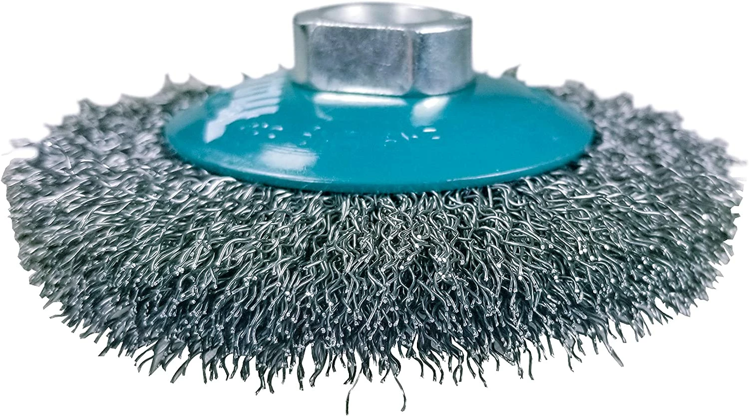 Makita 1 Piece - 4 Inch Crimped Wire Wheel Brush For Grinders - Light-Duty Conditioning For Metal - 4" x 5/8-Inch | 11 UNC 3 Makita 1 Piece - 4 Inch Crimped Wire Wheel Brush For Grinders - Light-Duty Conditioning For Metal - 4" x 5/8-Inch | 11 UNC - Image 3