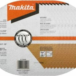 Makita B-12669-10 7" x 1/16" x 7/8" INOX Thin Cut-Off Wheel, 60 Grit, 10/Pk