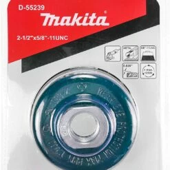 Makita 1 Piece - Banded Knotted Wire Cup Brush For Grinders - Ultra Heavy-Duty Conditioning For Metal - 2.5" x 5/8-Inch | 11 UNC -Deals Makita Tools Store 81YUyUePQjL. AC SL1500