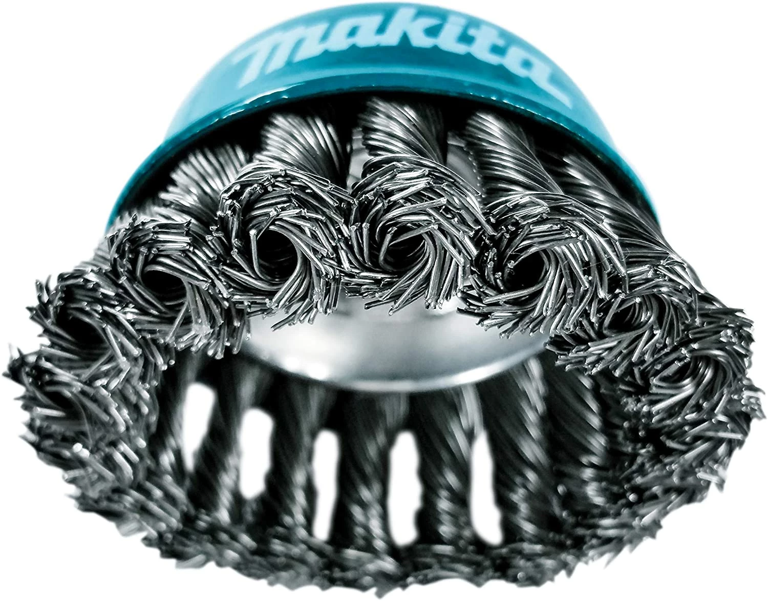 Makita 1 Piece - 3 Inch Knotted Wire Cup Brush For Grinders - Heavy-Duty Conditioning For Metal - 3" x 5/8-Inch | 11 UNC 2 Makita 1 Piece - 3 Inch Knotted Wire Cup Brush For Grinders - Heavy-Duty Conditioning For Metal - 3" x 5/8-Inch | 11 UNC - Image 2