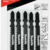 Makita 5 Piece - T Shank Wood Jigsaw Blades For Jig Saws - Fast