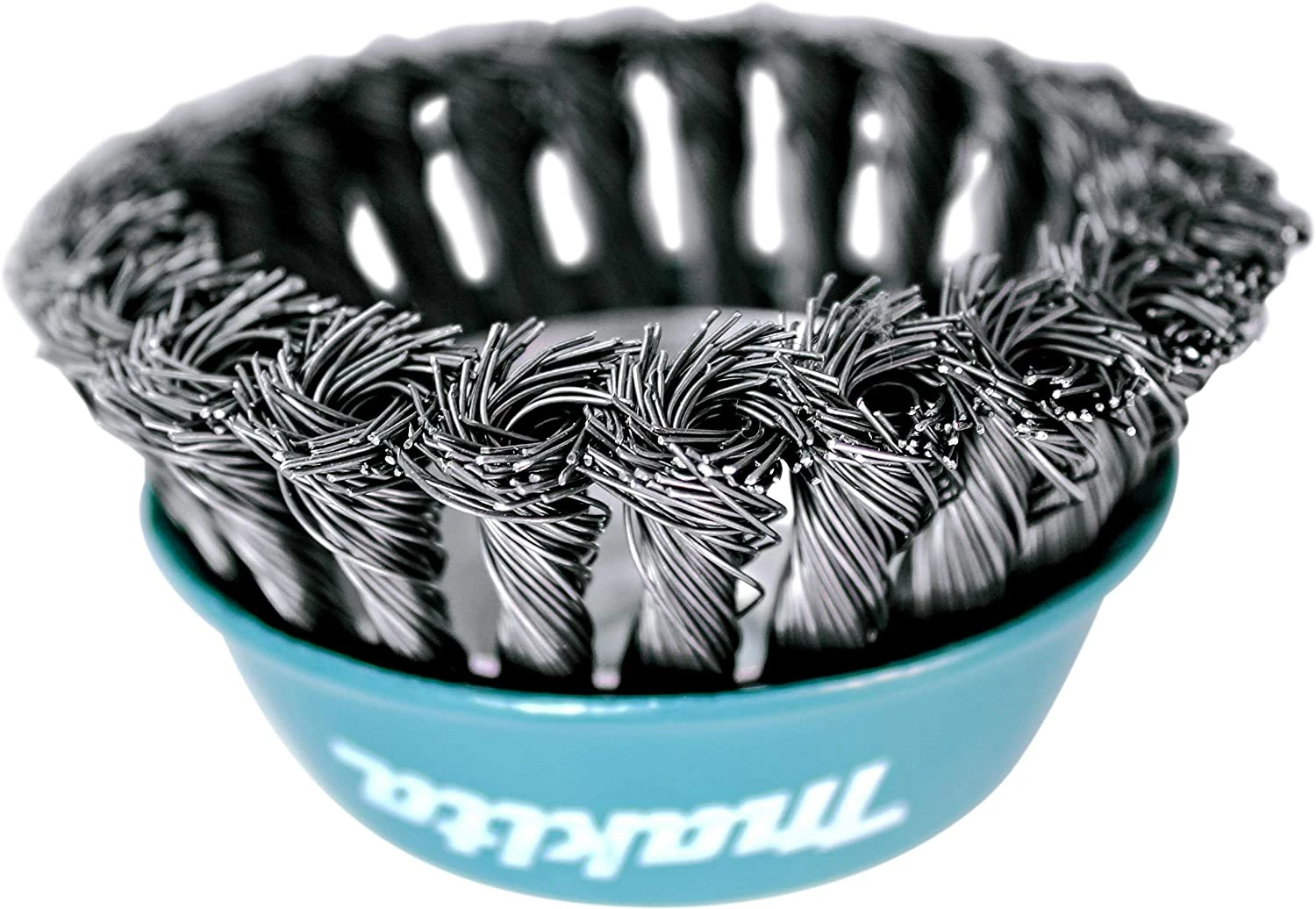 Makita 1 Piece - 4 Inch Knotted Wire Cup Brush For Grinders - Heavy-Duty Conditioning For Metal - 4" x 5/8-Inch | 11 UNC 3 Makita 1 Piece - 4 Inch Knotted Wire Cup Brush For Grinders - Heavy-Duty Conditioning For Metal - 4" x 5/8-Inch | 11 UNC - Image 3