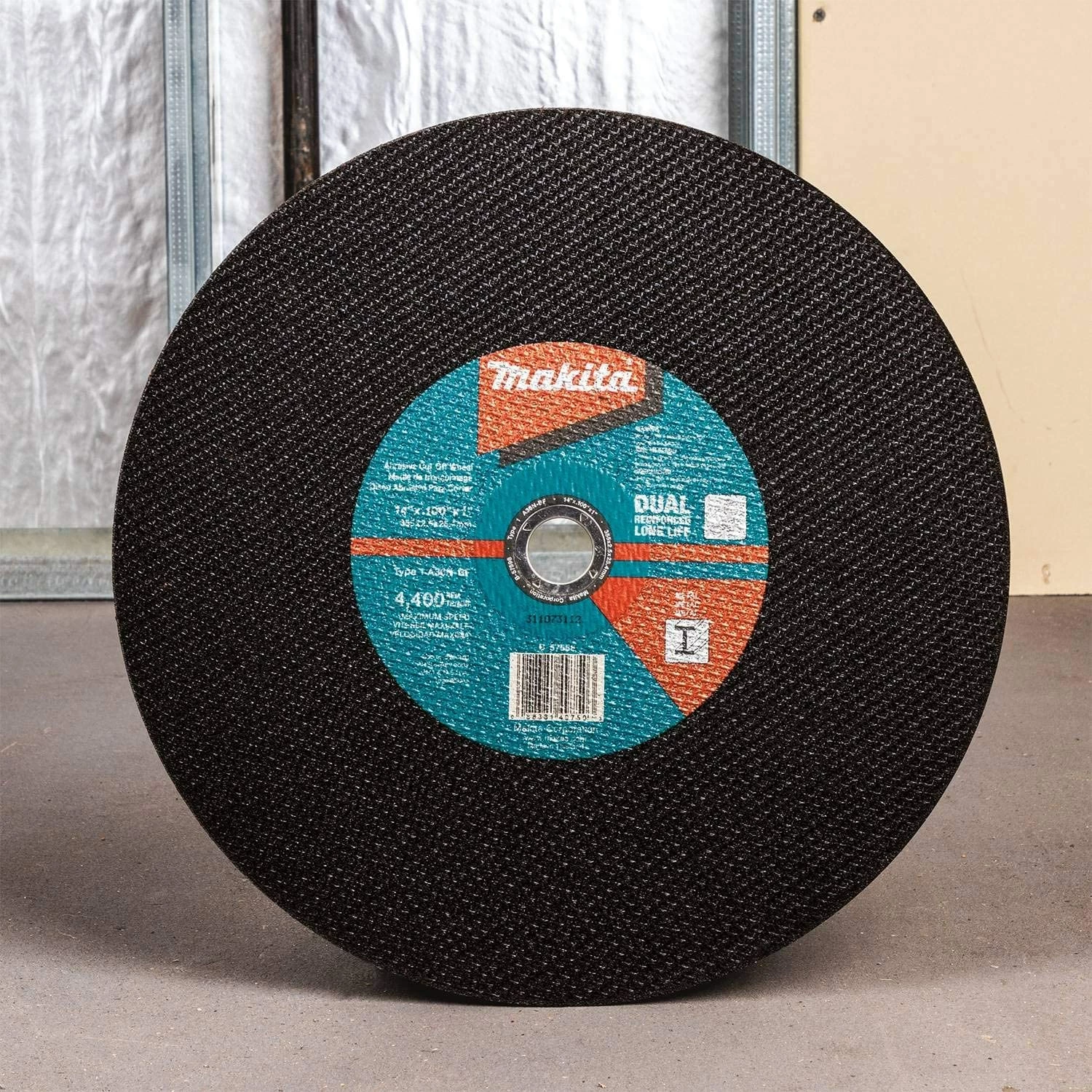 Makita B-57598-5 14" x 1" x 3/32" Abrasive Cut-Off Wheel, 5/Pk 4 Makita B-57598-5 14" x 1" x 3/32" Abrasive Cut-Off Wheel, 5/Pk - Image 4