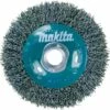 Makita 1 Piece - 4 Inch Crimped Wire Wheel Brush For Grinders - Light-Duty Conditioning For Metal - 4" x 5/8-Inch | 11 UNC