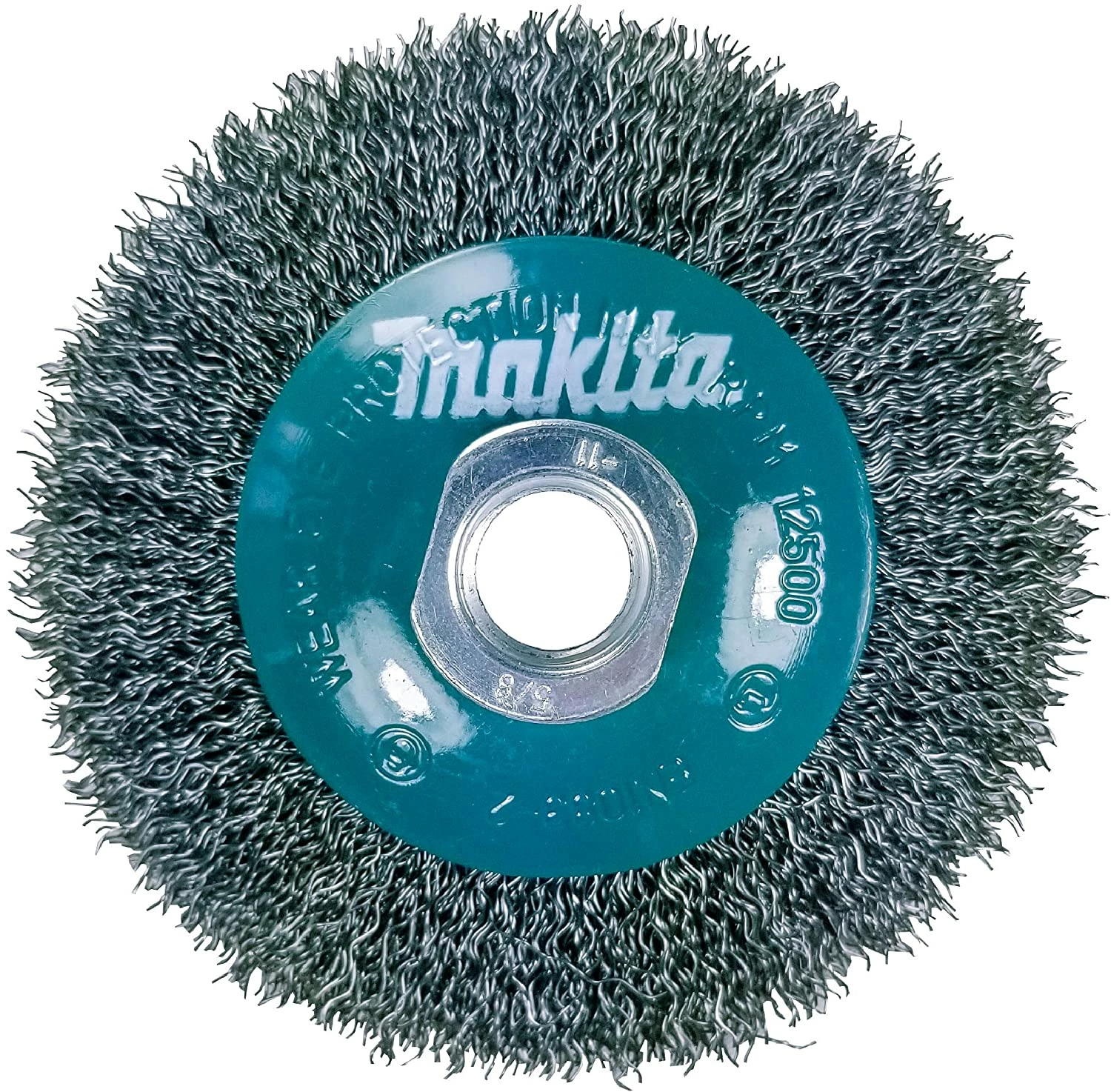 Makita 1 Piece - 4 Inch Crimped Wire Wheel Brush For Grinders - Light-Duty Conditioning For Metal - 4" x 5/8-Inch | 11 UNC 1 Makita 1 Piece - 4 Inch Crimped Wire Wheel Brush For Grinders - Light-Duty Conditioning For Metal - 4" x 5/8-Inch | 11 UNC