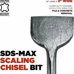Makita 1 Piece - SDS-Max 3" Scaling Chisel Bit For SDS Max Rotary Hammers - Easy Removal of Tile, Concrete 9 Makita 1 Piece - SDS-Max 3" Scaling Chisel Bit For SDS Max Rotary Hammers - Easy Removal of Tile, Concrete -Deals Makita Tools Store 91cWgW9zNL. AC SL1500