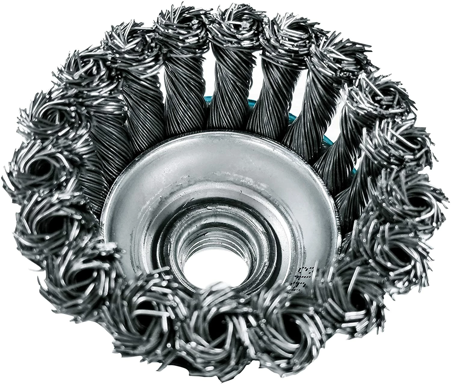 Makita 1 Piece - 3 Inch Knotted Wire Cup Brush For Grinders - Heavy-Duty Conditioning For Metal - 3" x 5/8-Inch | 11 UNC 5 Makita 1 Piece - 3 Inch Knotted Wire Cup Brush For Grinders - Heavy-Duty Conditioning For Metal - 3" x 5/8-Inch | 11 UNC - Image 5