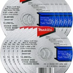 Makita 10 Pack - 4.5" Cut Off Wheels For Grinders - Aggressive Cutting For Metal -Deals Makita Tools Store 91wjbyzY12L. AC SL1500