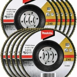 Makita 10 Pack - 40 Grit Flap Disc For Grinders - Aggressive Conditioning For Metal, Stainless Steel -Deals Makita Tools Store A1fdZ32 bL. AC SL1500
