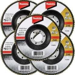 Makita 5 Pack - 40 Grit Flap Disc For Grinders - Aggressive Conditioning For Metal, Stainless Steel -Deals Makita Tools Store A1mNtMn5EbL. AC SL1500