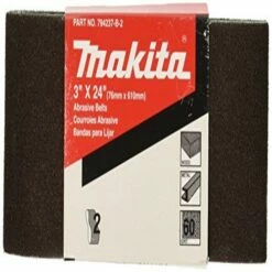 Makita 742312-8D 3-Inch x 24-Inch Abrasive Sanding Belt, 100 Grit (10/Pk)