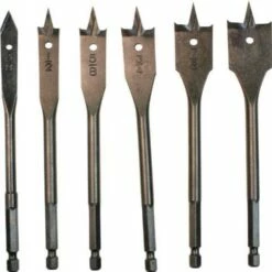 Makita 714171-A 6-Inch Spade Bit Set, Spurs, 6-Piece