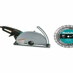 Makita 4114X 14" Electric Angle Cutter, with 14" Diamond Blade