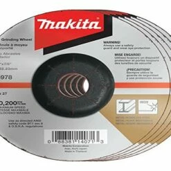 Makita A-95978-5 36 Grit INOX Grinding Wheel (Pack of 5), 6" x 1/4" x 7/8"