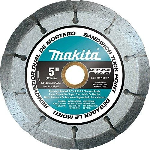 Makita A-96017 Dual Sandwich Diamond Tuck Point Blade, 5" 1 Makita A-96017 Dual Sandwich Diamond Tuck Point Blade, 5"