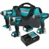 Makita CT410 12V Max CXT Lithium-Ion Cordless 4-Pc. Combo Kit (1.5Ah)