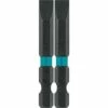 Makita A-96805 Impactx 10 Slotted 2â€³ Power Bit, 2 Pack