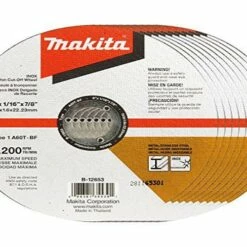 Makita B-12653-10 6" x .060" x 7/8" INOX Thin Cut-Off Wheel, 10/Pk