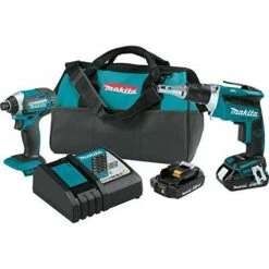 Makita XT262R 18V LXT Lithium-Ion COMPACT Cordless 2-Pc. Combo Kit (2.0Ah)