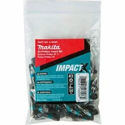 Makita A-96497 Impactx 3 Phillips 1â€³ Insert Bit, 50 Pack, Bulk