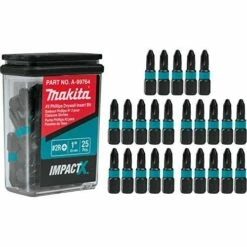 Makita A-99764 Impactx 2 Phillips Drywall 1â€³ Insert Bit, 25 Pack