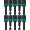 Makita A-97156 Impactx 5/16â€³ x 1-3/4â€³ Magnetic Nut Driver, 10 Pack, Bulk