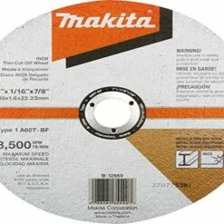 Makita B-12669 7" x 1/16" x 7/8" INOX Thin Cut-Off Wheel, 60 Grit