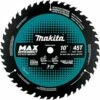 Makita B-62103 10" 45T Carbide-Tipped Max Efficiency Miter Saw Blade