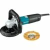 Makita PC5010CX1 5" SJSII Compact Concrete Planer with Dust Extraction Shroud and Diamond Cup Wheel