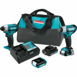 Makita 12V Max CXT Lithium-Ion Cordless 3 Pc. Combo Kit (1.5Ah)