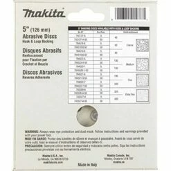 makita 794520-1 5-inch 120-grit abrasive disc, 5 per package -Deals Makita Tools Store RNAB000244Z8C L3